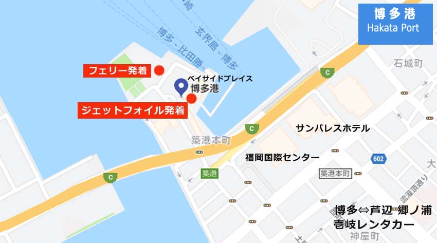 博多から壱岐へのアクセス