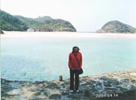 壱岐、海水浴場辰の島観光